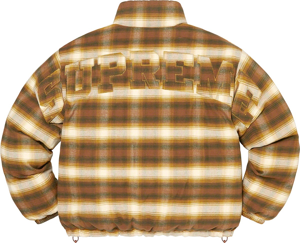 Flannel Reversible Puffer Jacket view 21